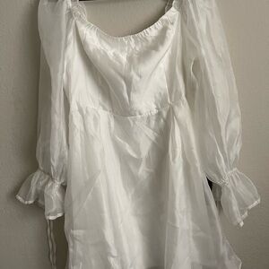 Elegant White Women's dress